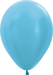 11 inch Pearl Caribbean Blue Betallatex Latex balloon by Betallic.