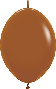 6 inch LINK-O-LOON Deluxe Caramel Betallatex balloon.